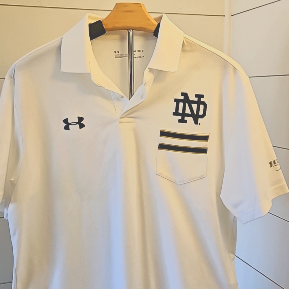 Men's UA Notre Dame loose fit heatgear polo
